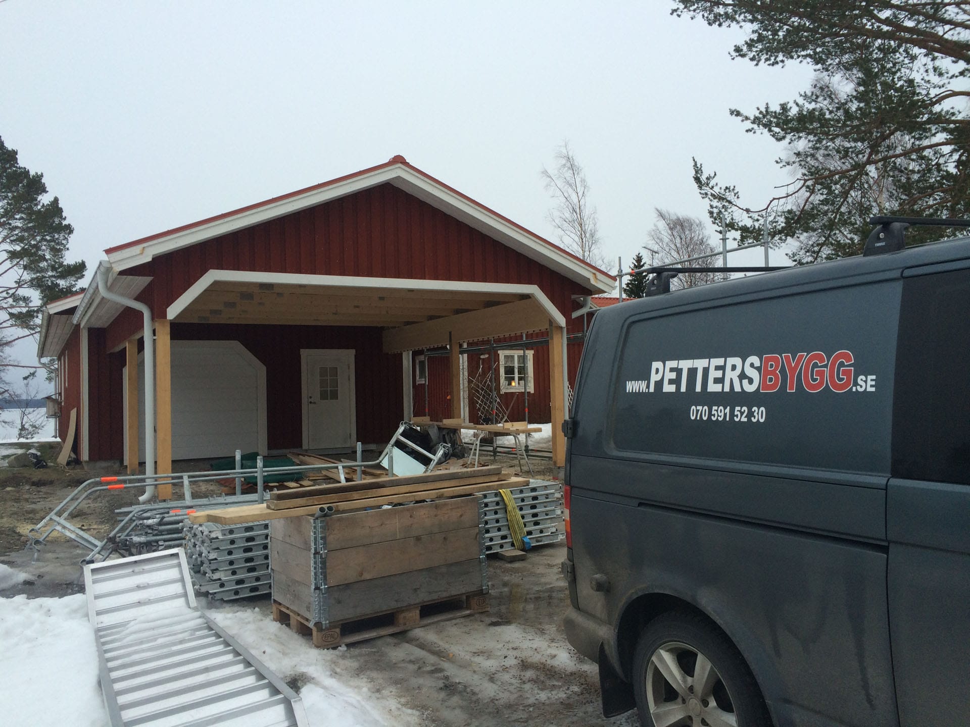 Ny carport Saltvik bild