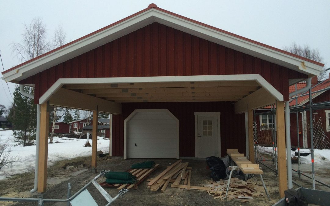 Ny carport i Saltvik