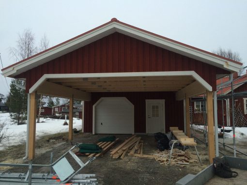 Ny carport i Saltvik